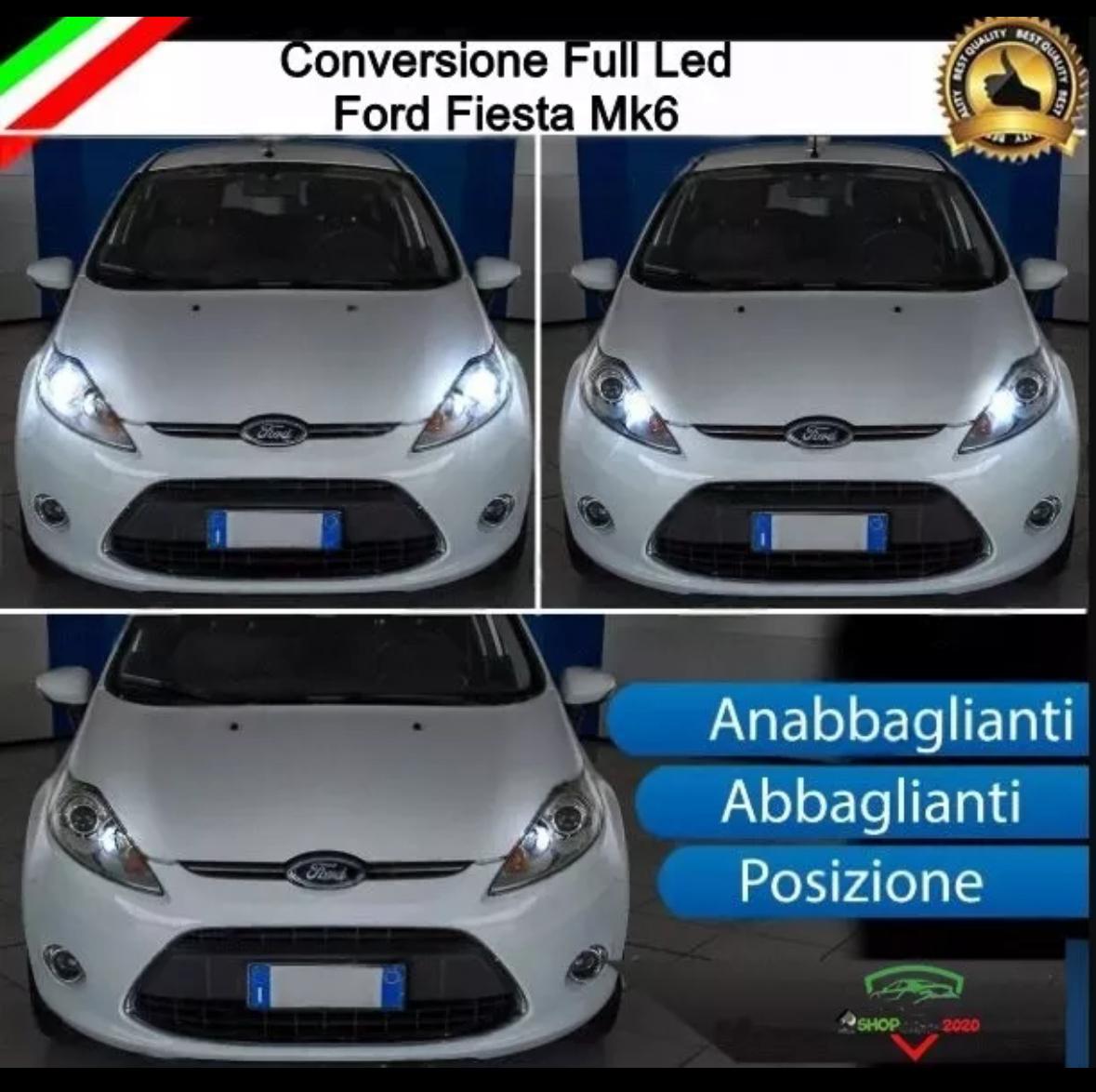 Kit Full Led Anabbaglianti Abbaglianti Luce Di Posizione Per Ford Fiesta Mk6