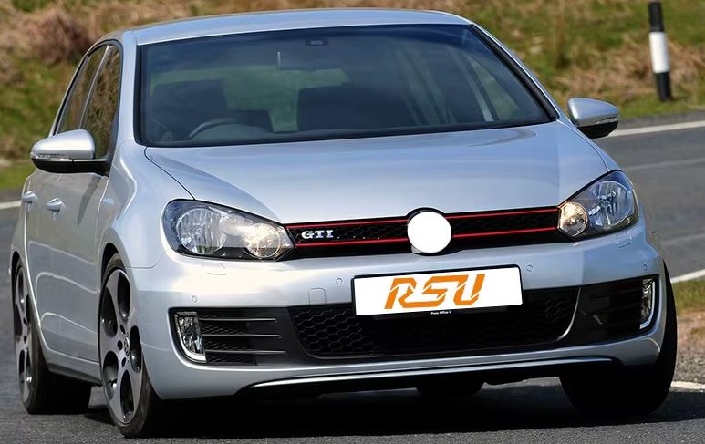 Griglia anteriore griglia centrale adatta per VW Golf 6 VI (2008-2012) GTI Design (Cod. K-FGVWG6GTI)