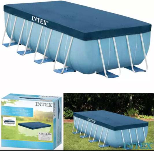 Intex TELO COPERTURA COPRI PISCINA PISCINE EASY FRAME RETTANGOLARE 400X200 28037