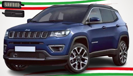 Placchette a Led Luci Targa 18 Led Per Jeep Compass 2017-2022