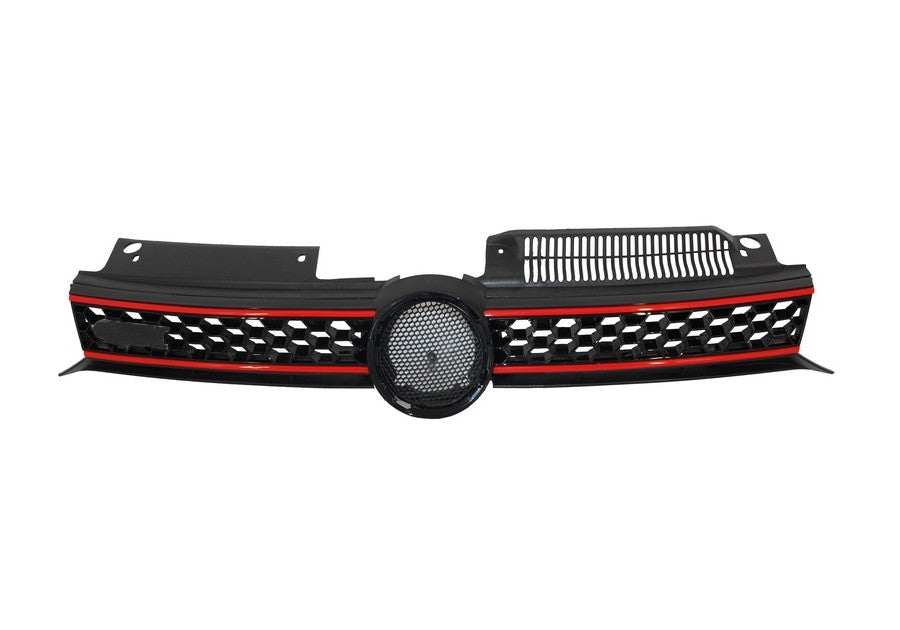 Griglia anteriore griglia centrale adatta per VW Golf 6 VI (2008-2012) GTI Design (Cod. K-FGVWG6GTI)