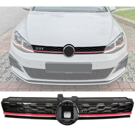 Griglia anteriore griglia centrale adatta per VW Golf 7.5 VII (2012-2021) GTI Design (Cod. K-FGVWG7.5GTI)